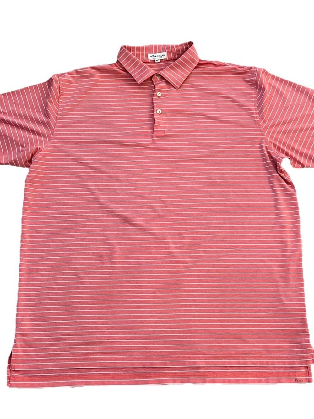 Peter Millar Men’s Summer Comfort Polo Golf Size XXL Performance Striped Red